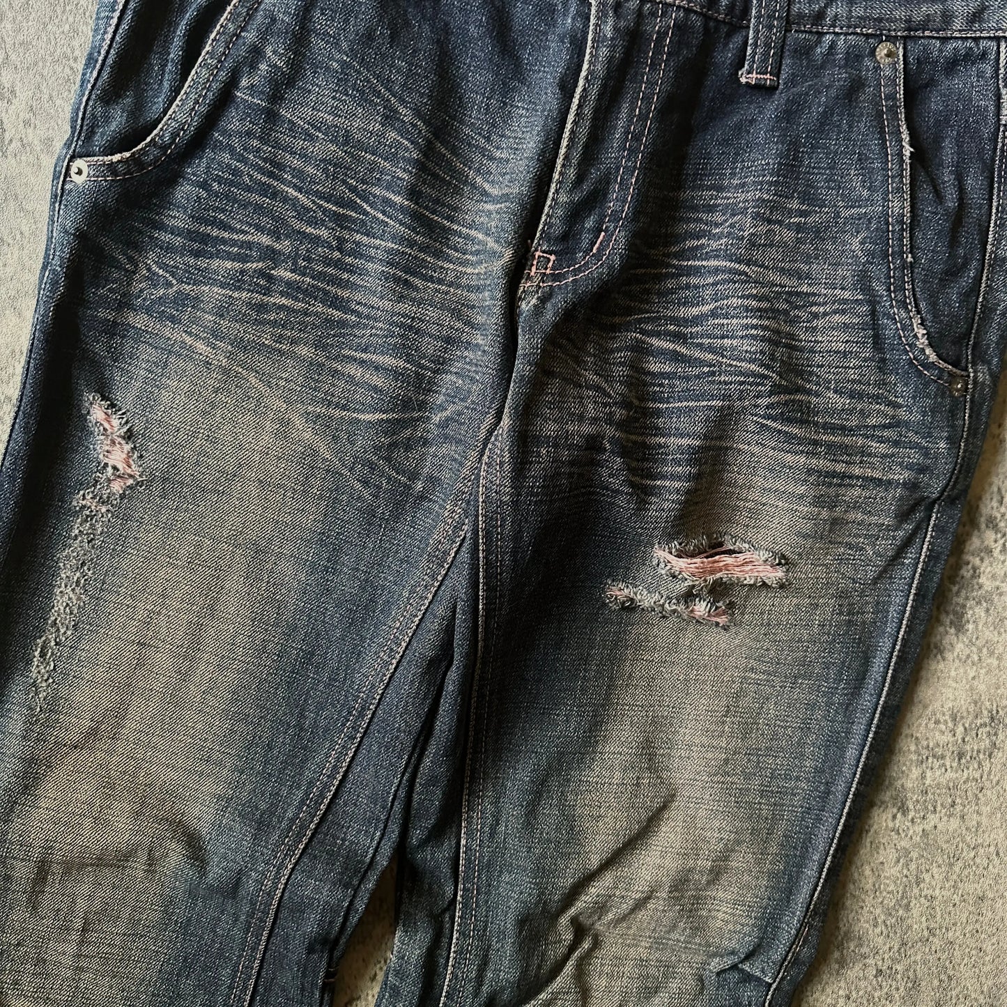 Tornado Mart Pink-Dyed Bootcut Denim - 269archive