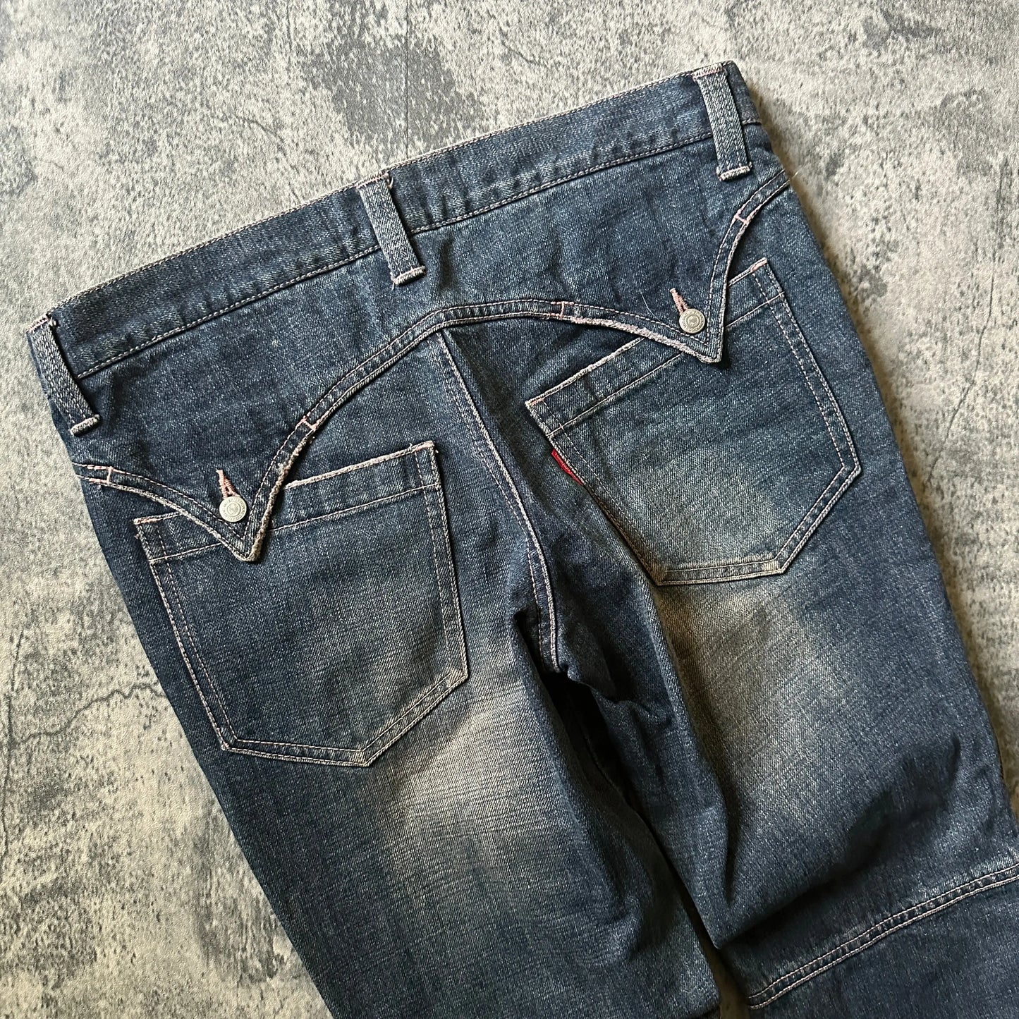 Tornado Mart Pink-Dyed Bootcut Denim - 269archive