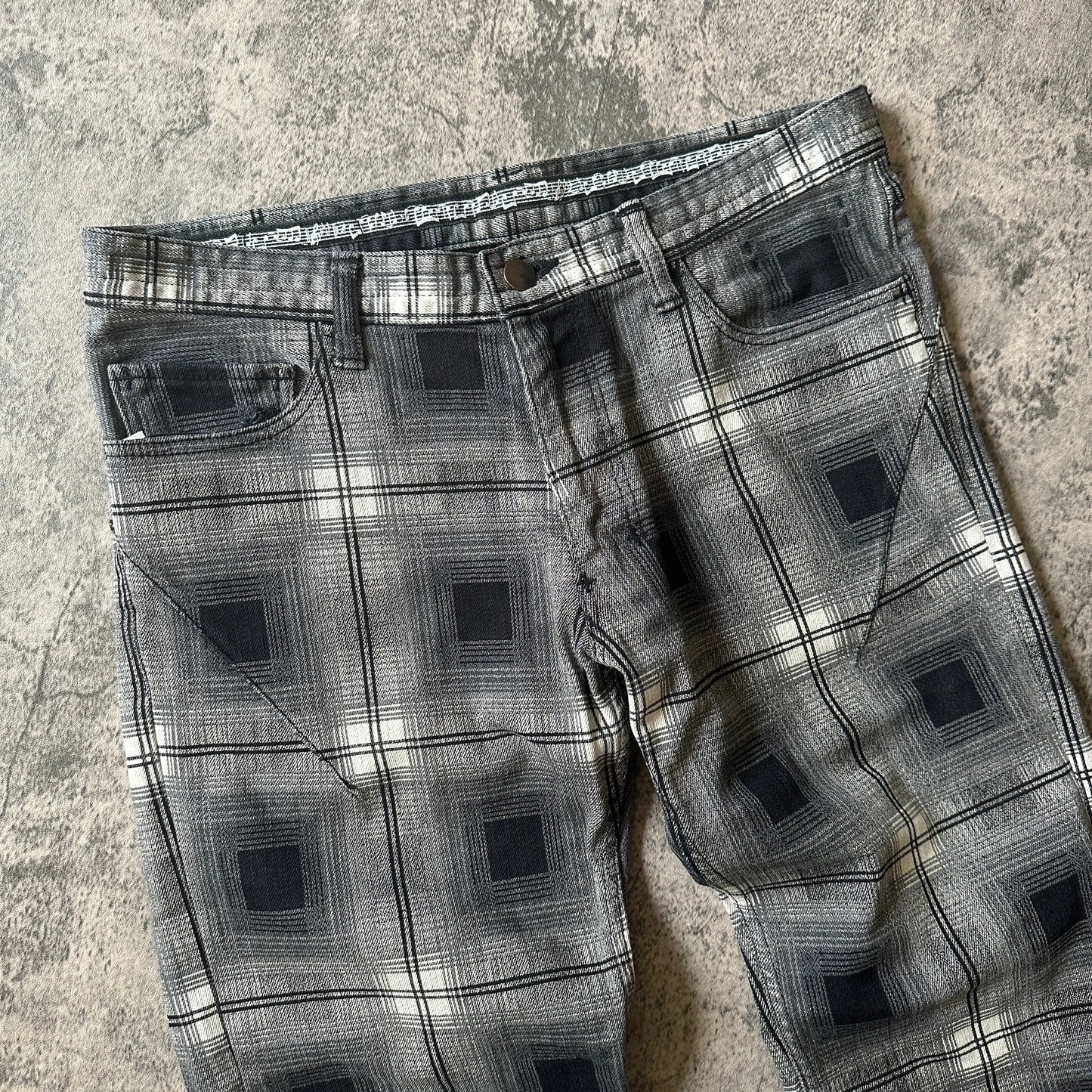 AW2007 Runway Number (N)ine Plaid Pain Denim - 269archive
