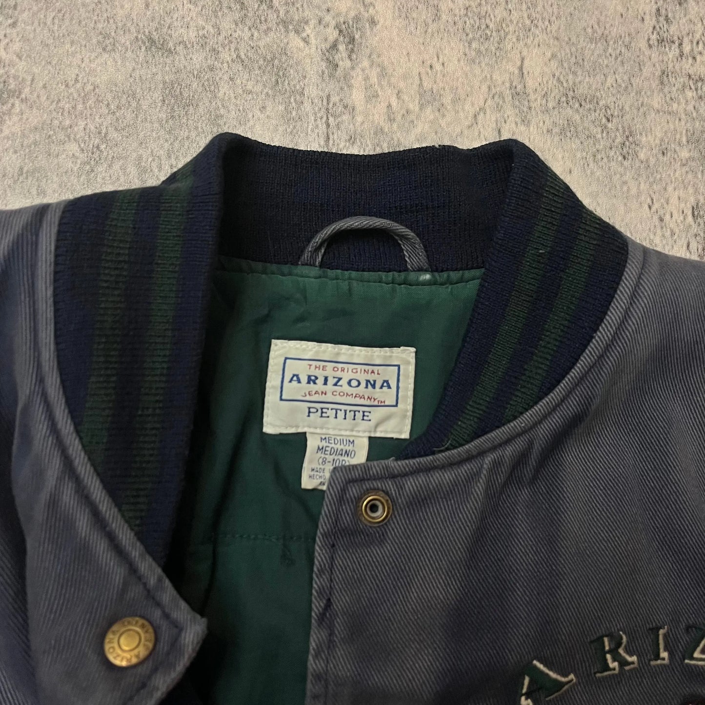 Distressed Suede Varsity Jacket - 269archive