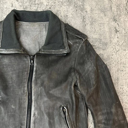 Isamu Katayama Backlash Cow Leather Jacket - 269archive
