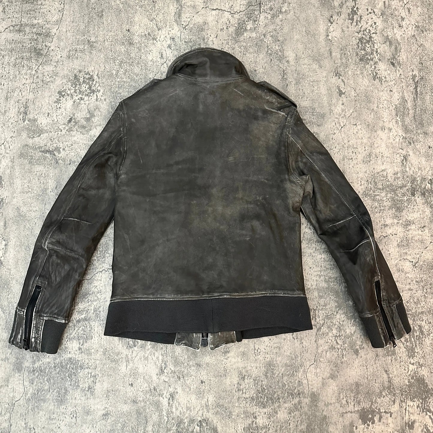 Isamu Katayama Backlash Cow Leather Jacket - 269archive