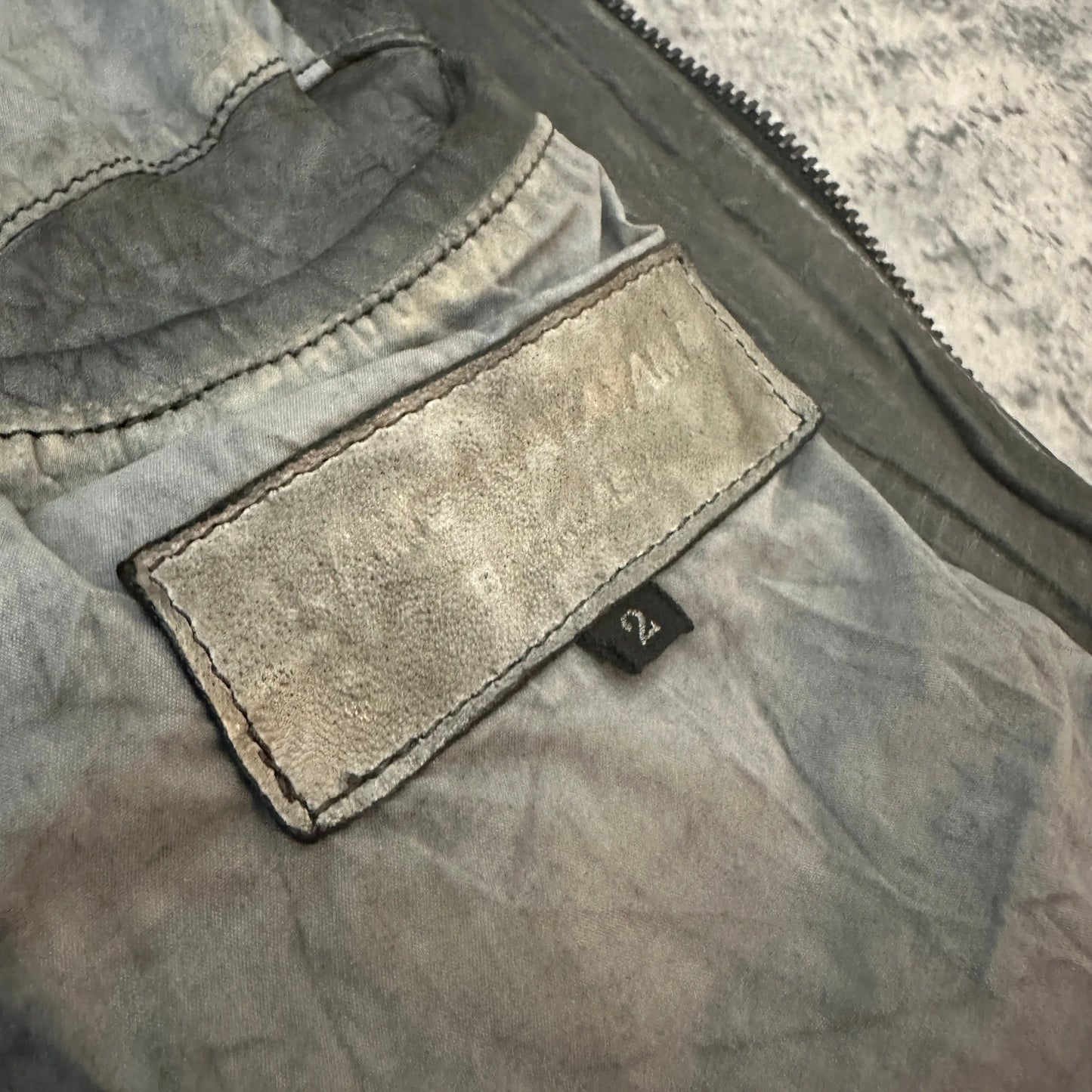 Isamu Katayama Backlash Cow Leather Jacket - 269archive