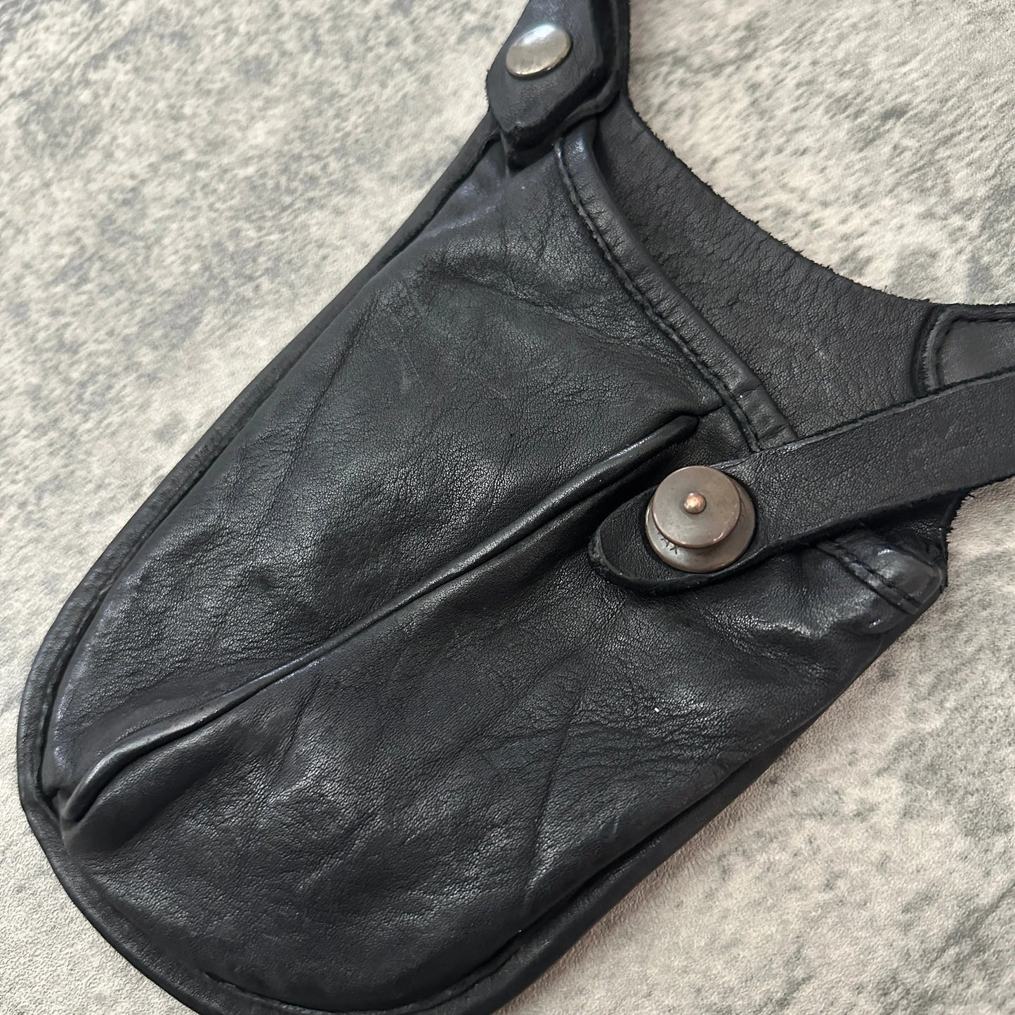 Isamu Katayama Backlash Leather Waist Bag - 269archive