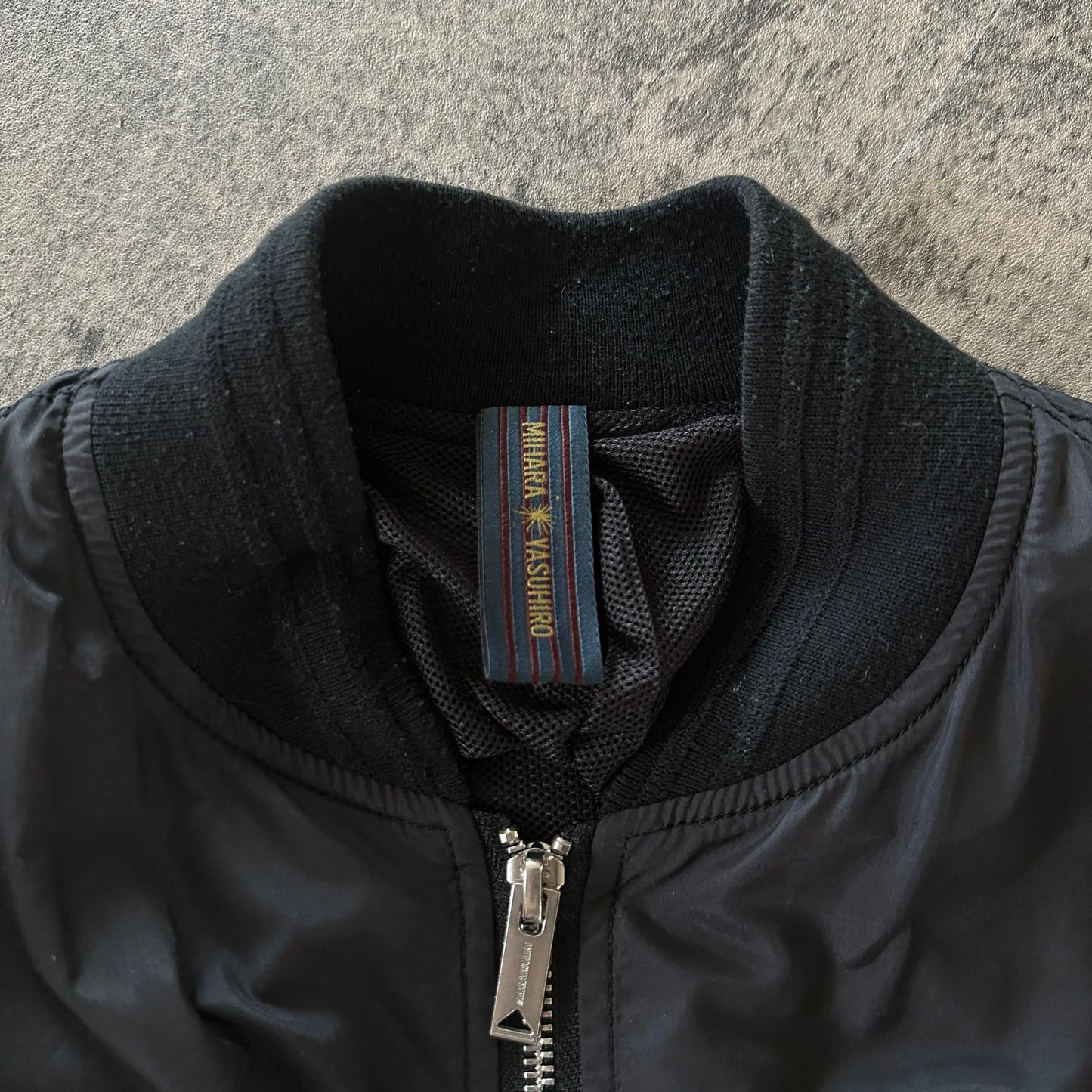 Miharayasuhiro Leather Patch Bomber Jacket - 269archive