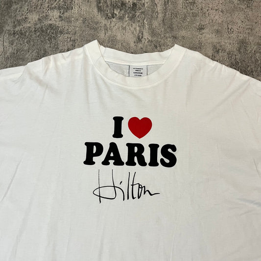 SS20 Vetements “I Love Paris Hilton” Oversized Tee - 269archive