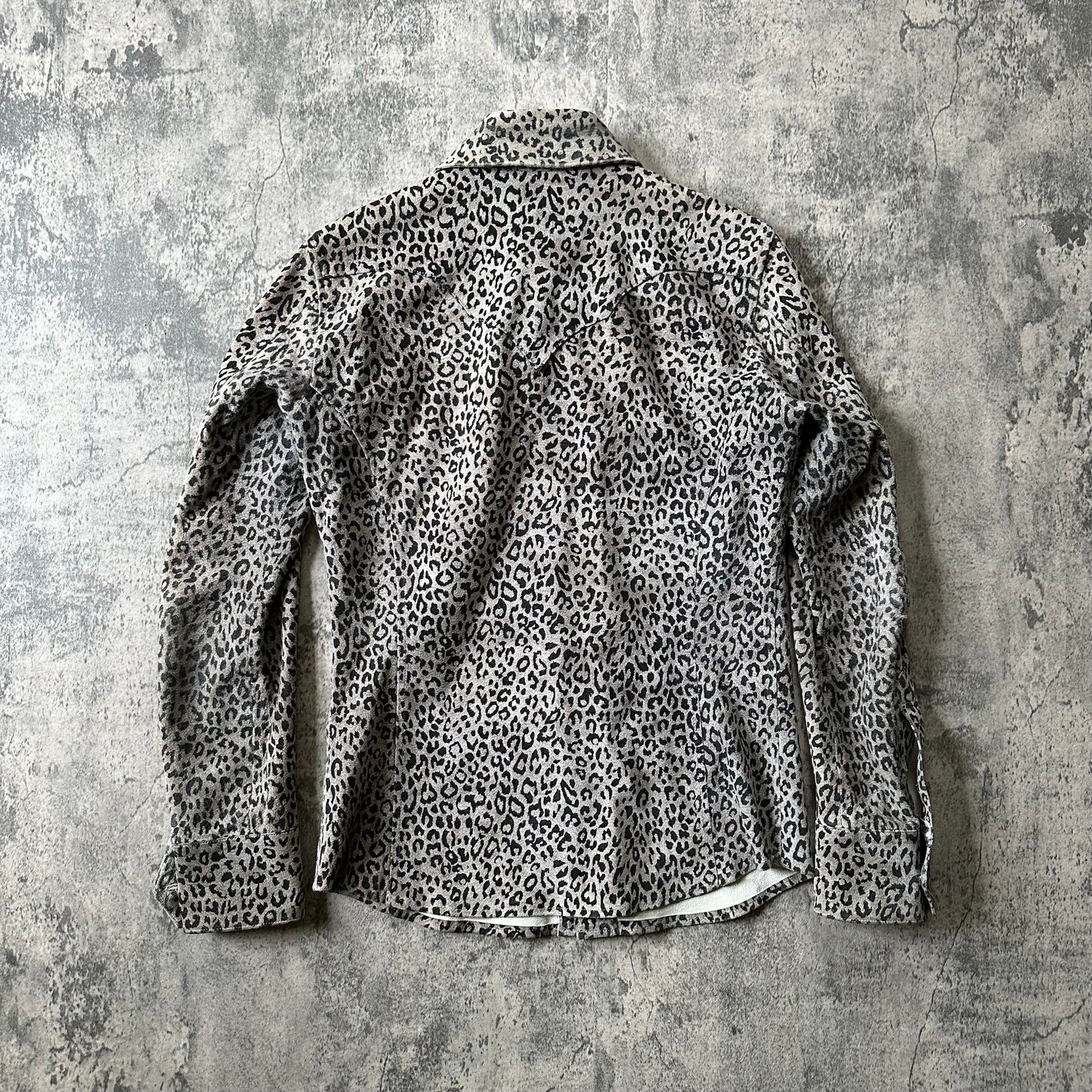 ‘Leopard Print’ Leather Western Shirt   269archive