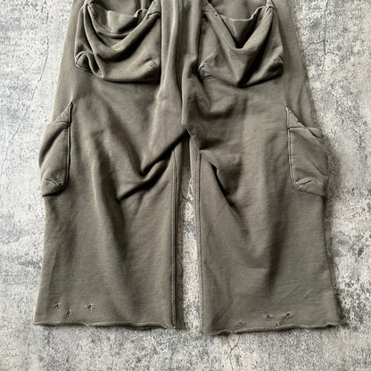 SS05 “Nightcrawler” Distressed Cargo Capri Shorts  Pants 269archive