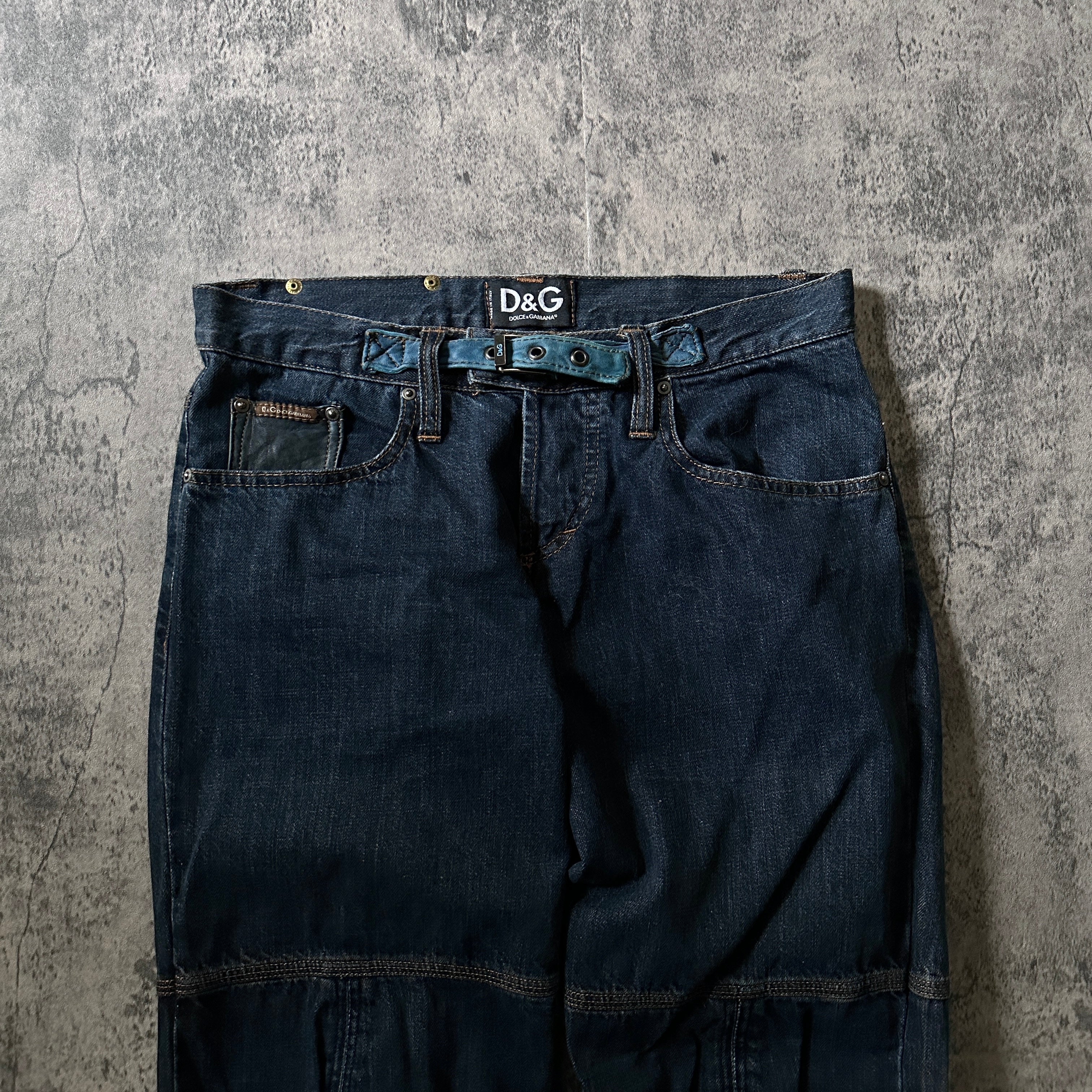 2000s Dolce & Gabbana “Belted” Bootcut Denim