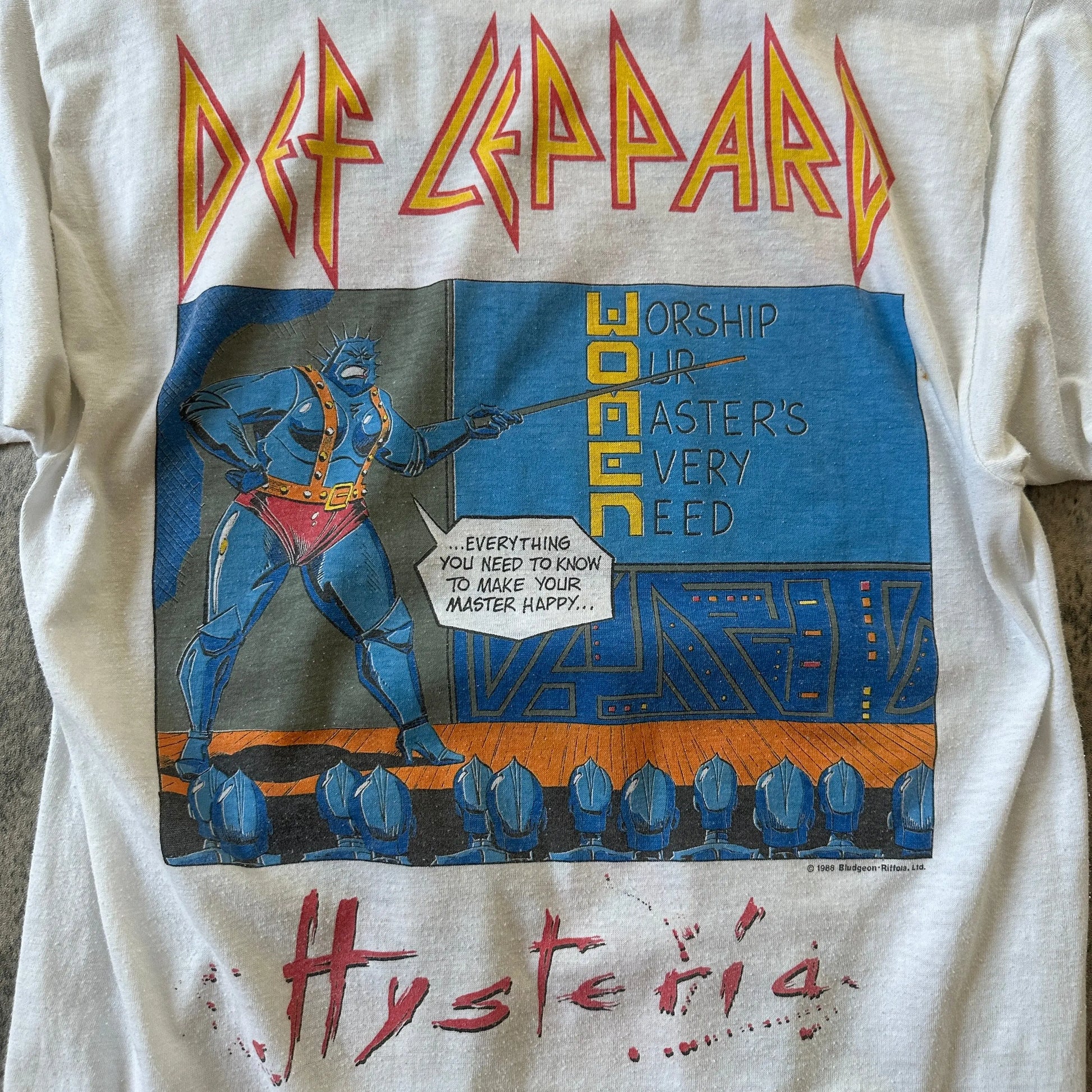 1987 Def Leppard “Comic” Hysteria Tour Tee - 269archive