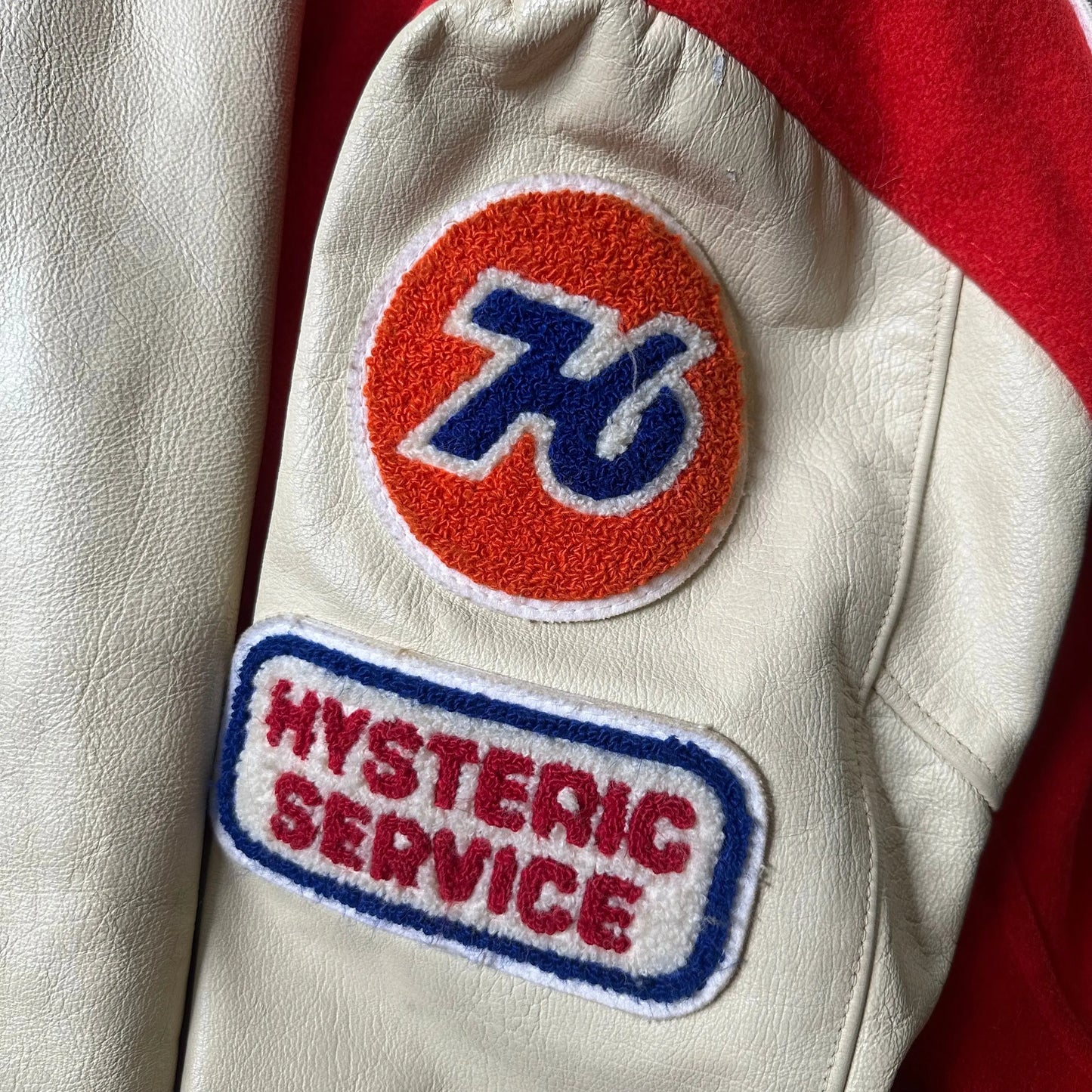 1990s Hysteric Glamour “666” Leather Varsity Jacket - 269archive