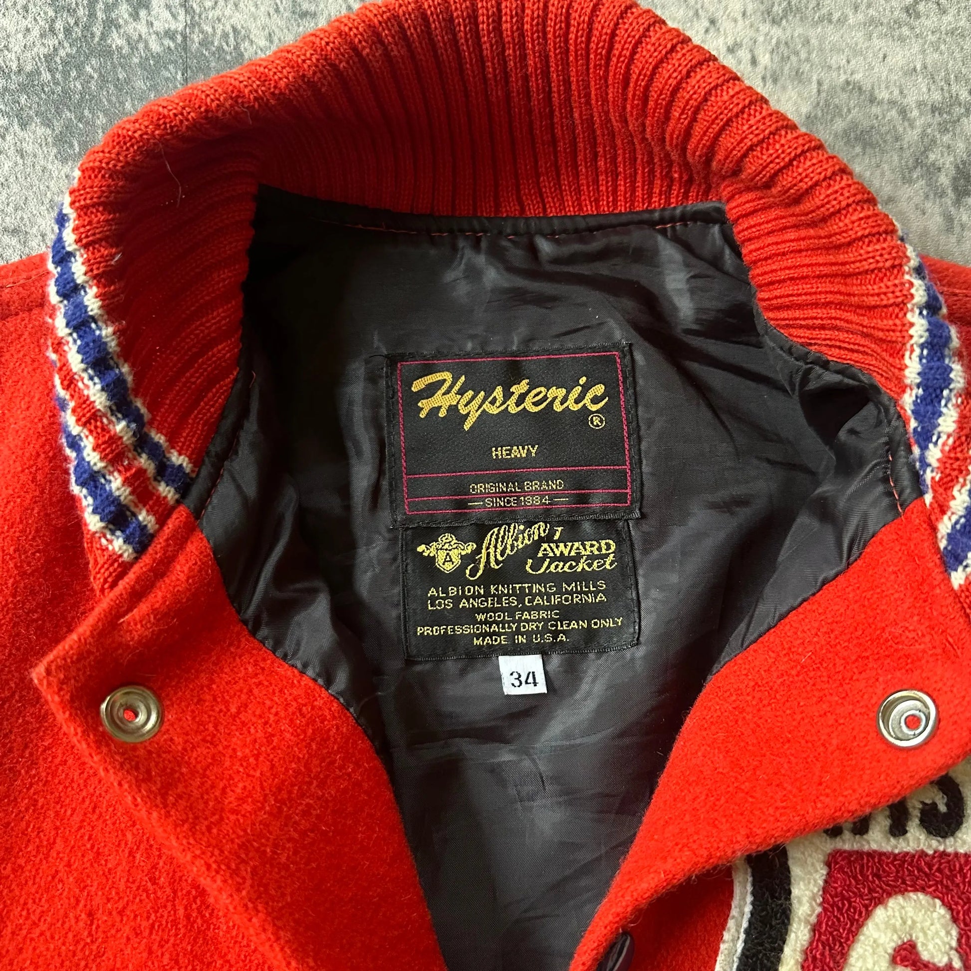 1990s Hysteric Glamour “666” Leather Varsity Jacket - 269archive