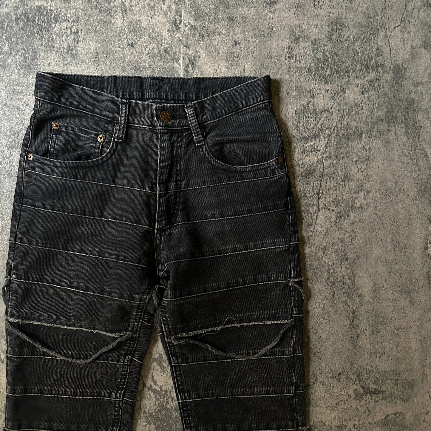 1990s Hysteric Glamour “Thrashed” Hagi Denim - 269archive