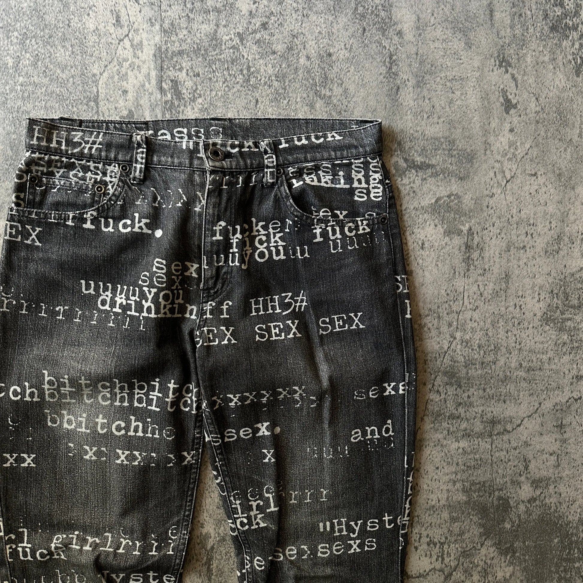 1990s Hysteric Glamour “Typewriter” Denim - 269archive