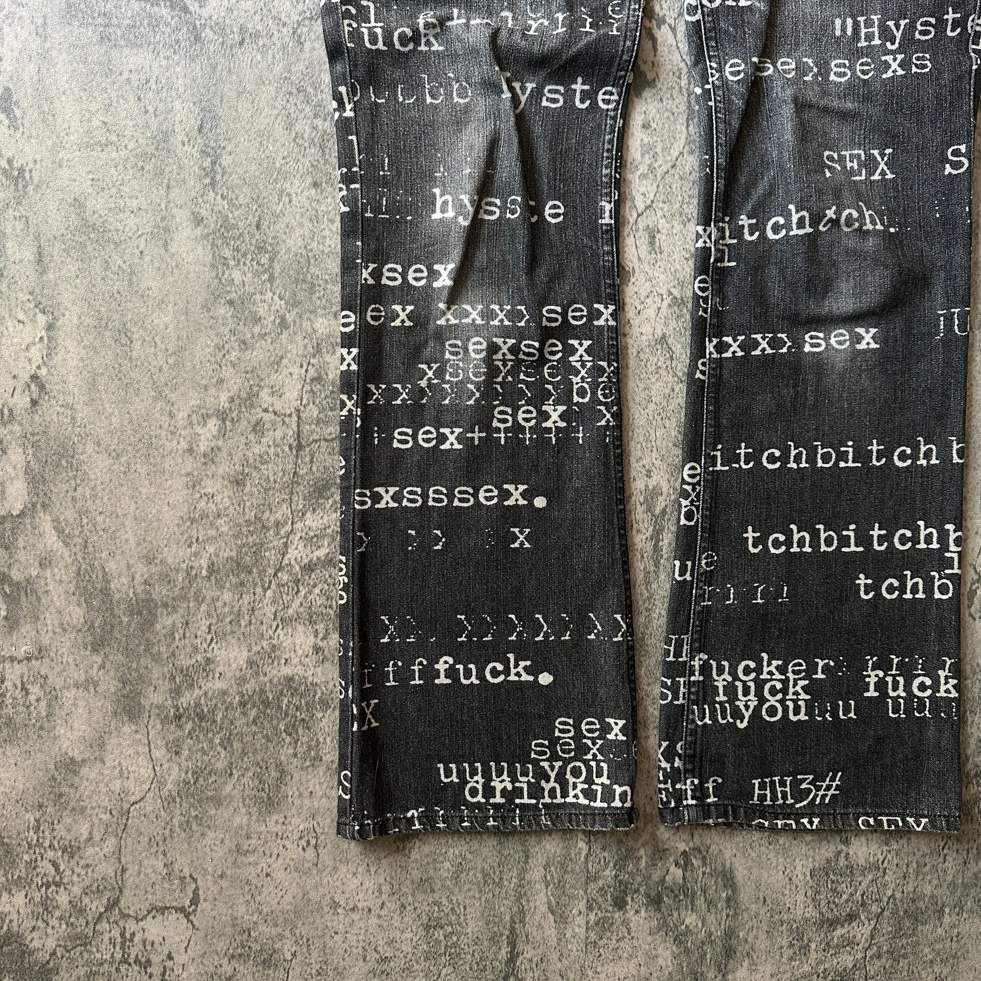 1990s Hysteric Glamour “Typewriter” Denim - 269archive