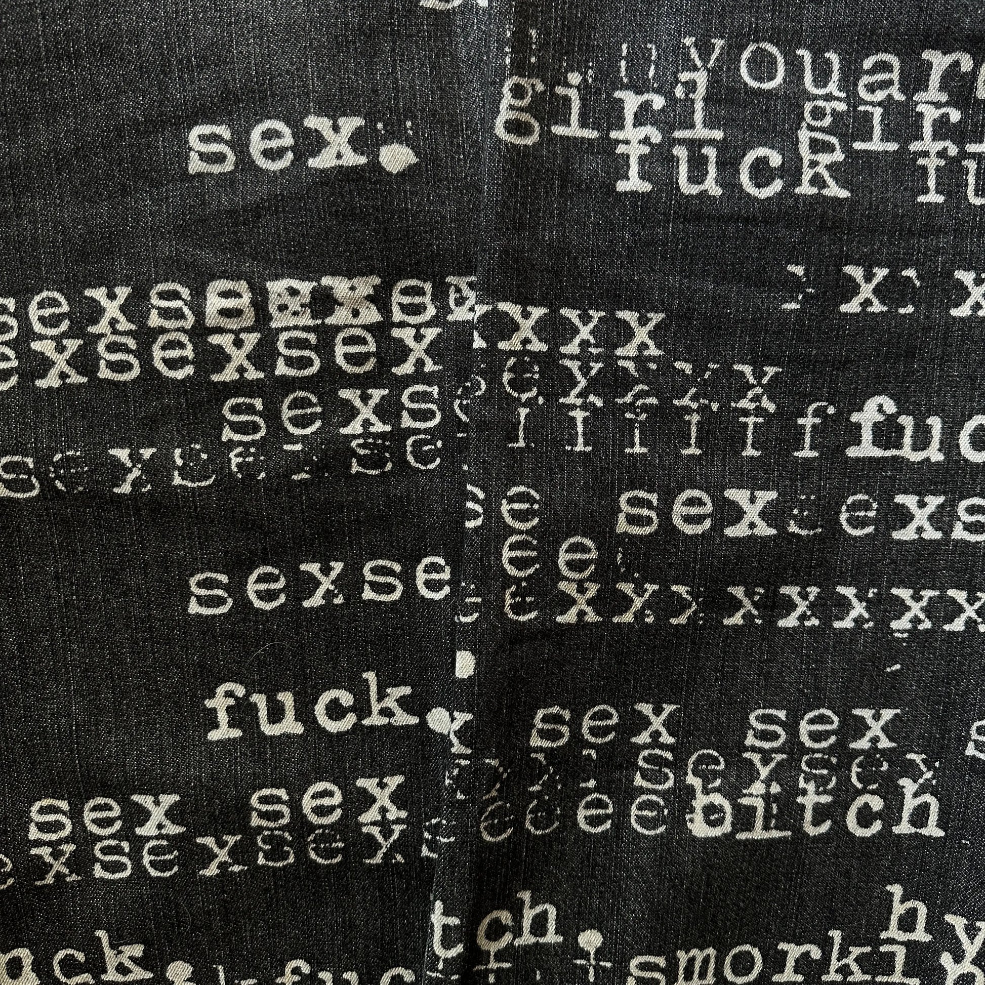 1990s Hysteric Glamour “Typewriter” Denim - 269archive