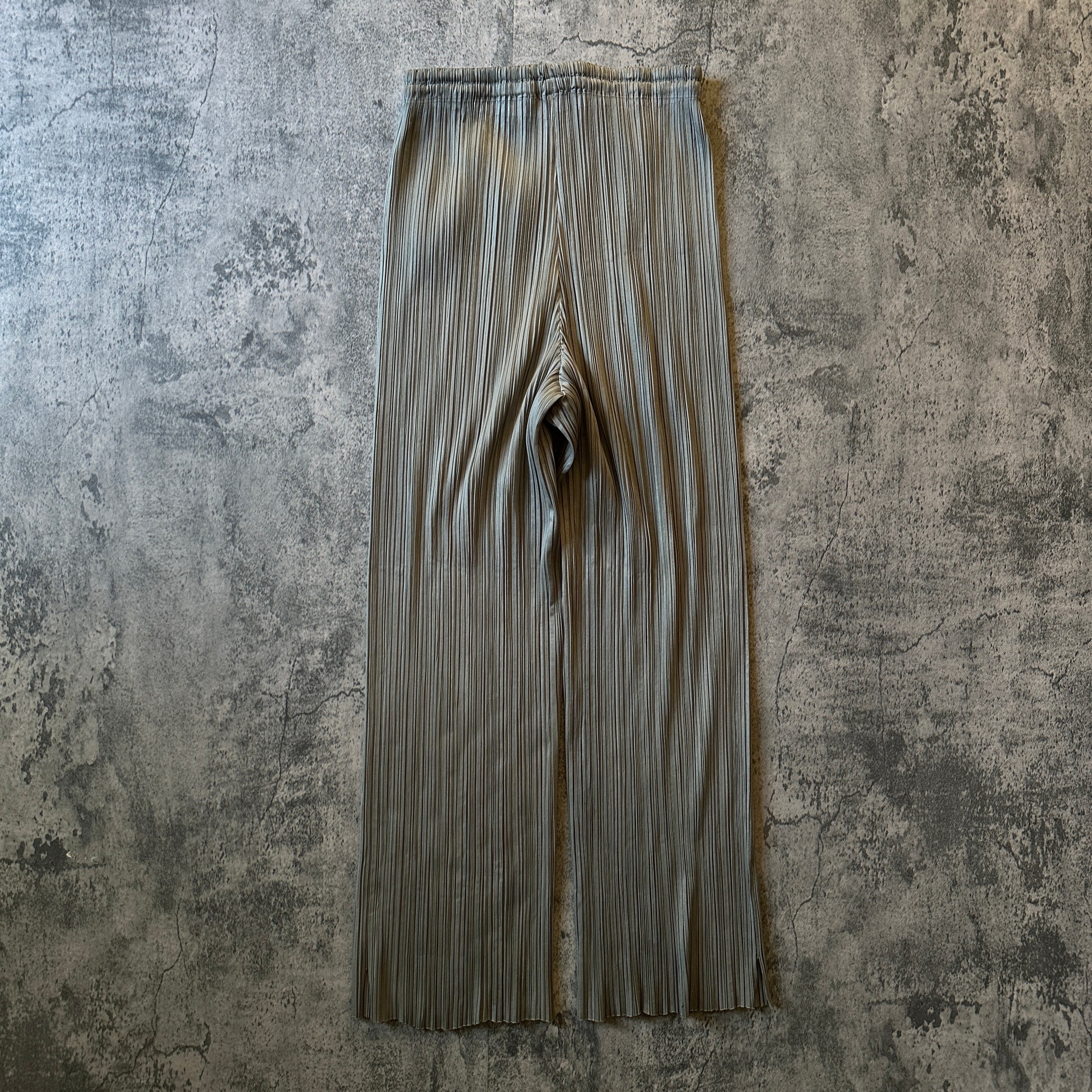 2000s Issey Miyake Pleats Please Object-Dyed Pleated Trousers