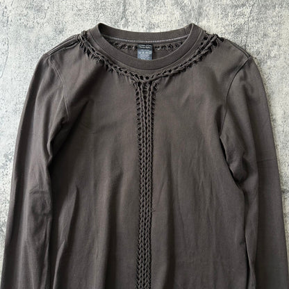 AW07 Brown ‘Braided’ Long Sleeve Tee   269archive