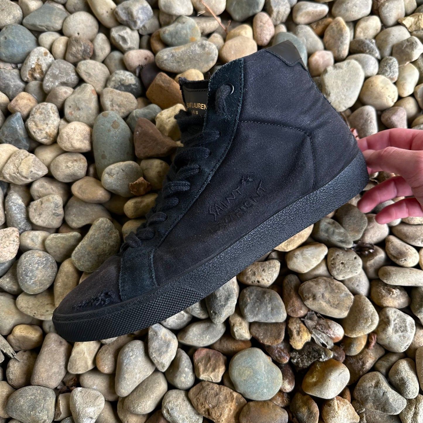 Distressed ‘SL-06’ Mid-Top Sneaker  Shoes 269archive