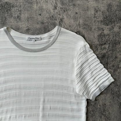 2000s Christian Dior “Textured Knit” Tee - 269archive
