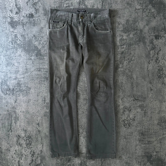 2000s Dolce & Gabbana Olive Bootcut Denim - 269archive