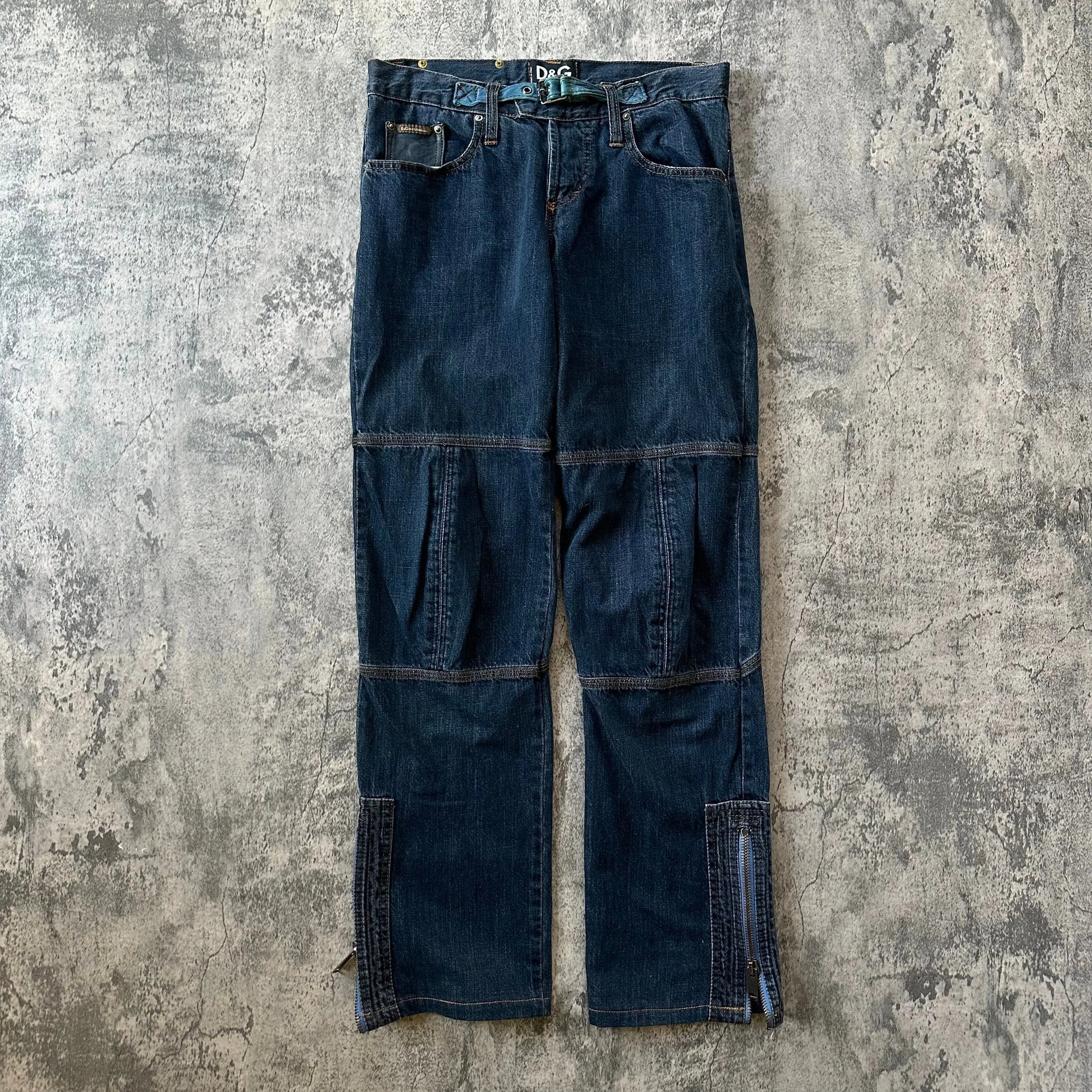2000s Dolce & Gabbana “Belted” Bootcut Denim - 269archive