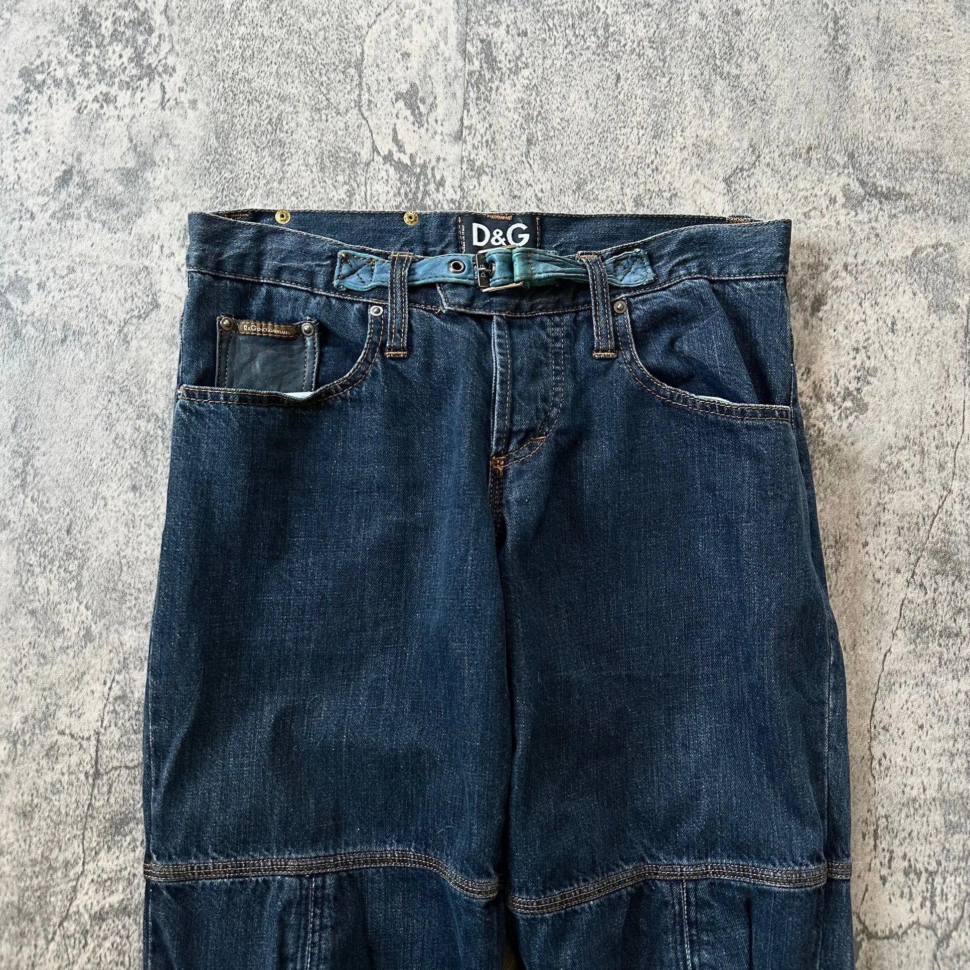 2000s Dolce & Gabbana “Belted” Bootcut Denim - 269archive
