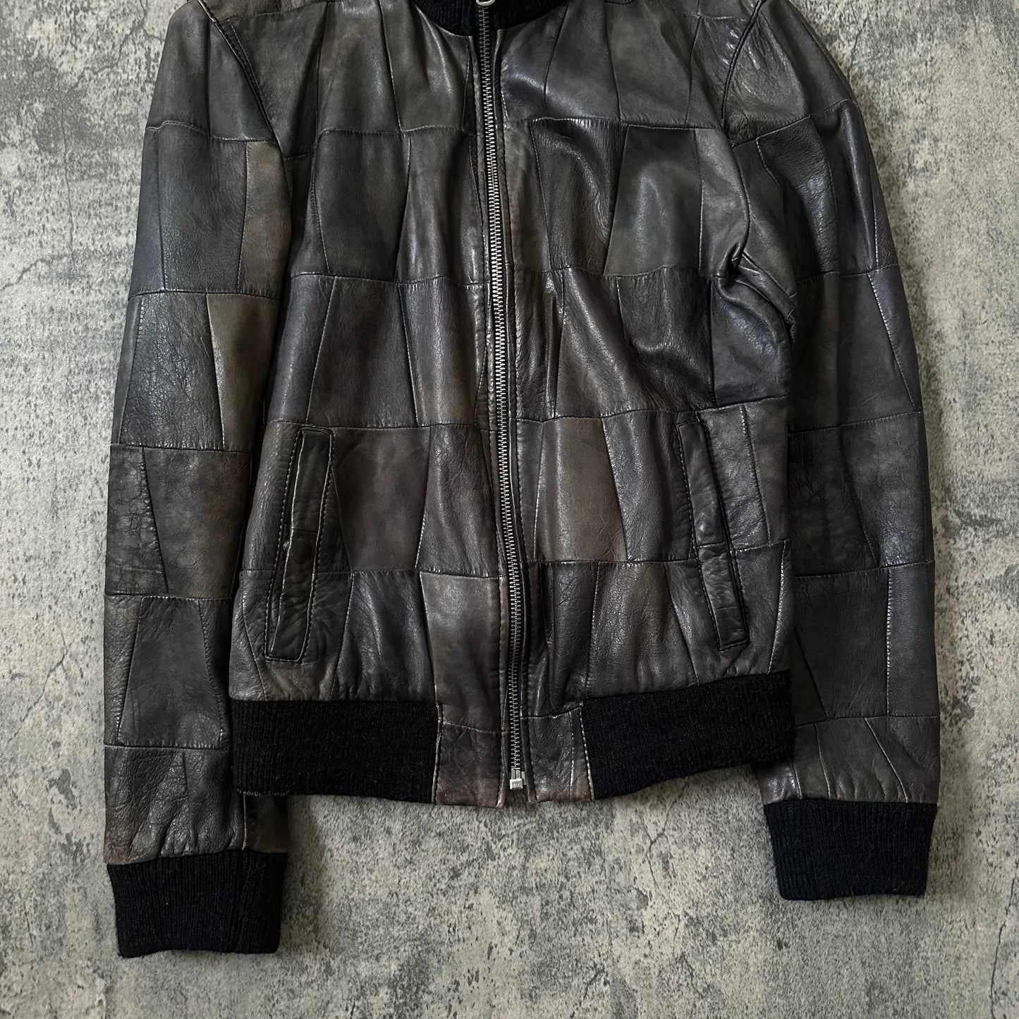 2000s Dolce & Gabbana “Patchwork” Leather Jacket - 269archive