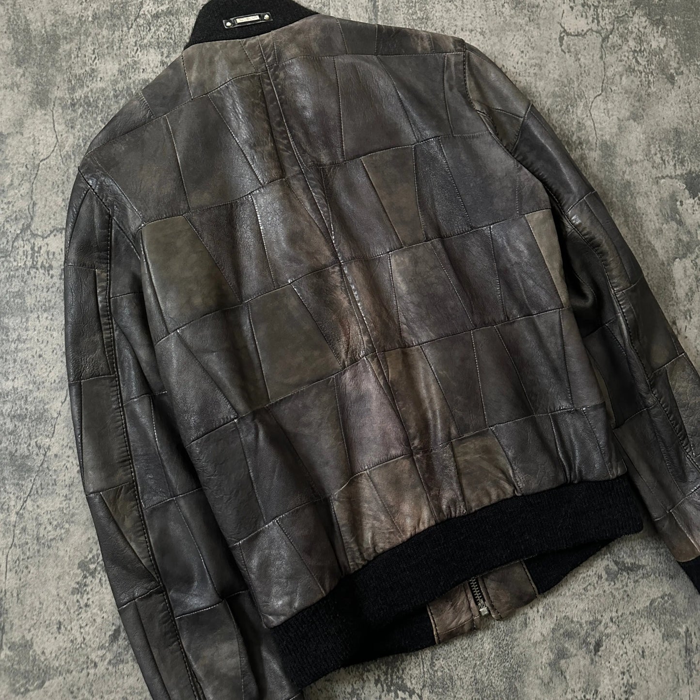 2000s Dolce & Gabbana “Patchwork” Leather Jacket - 269archive