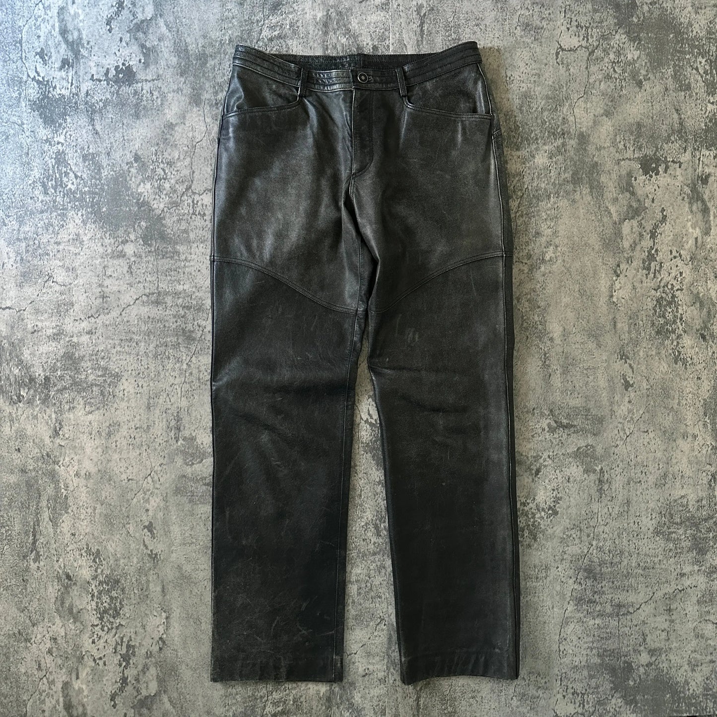 2000s Jean Paul Gaultier “Objet” Faded Calf Leather Pants - 269archive