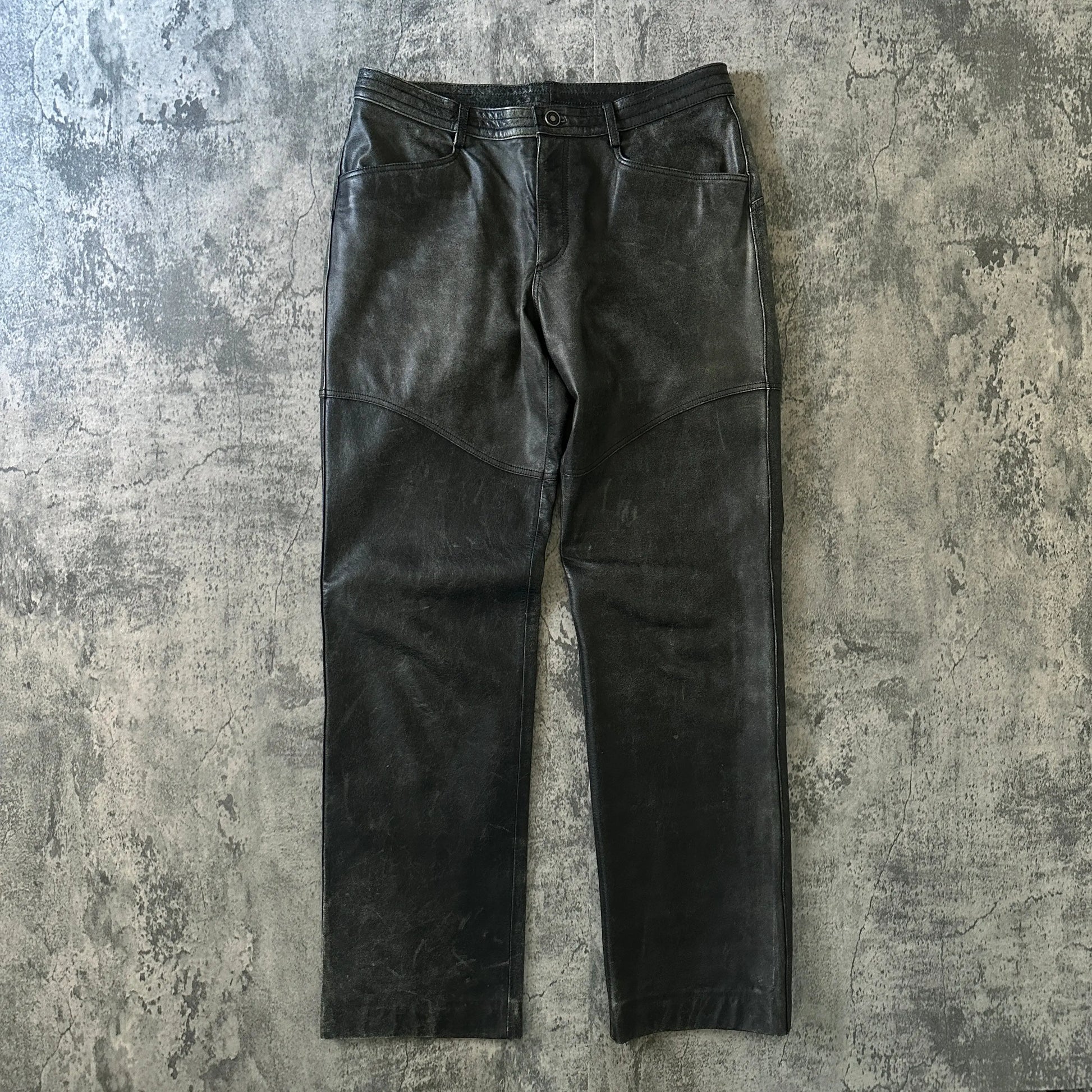 2000s Jean Paul Gaultier “Objet” Faded Calf Leather Pants - 269archive