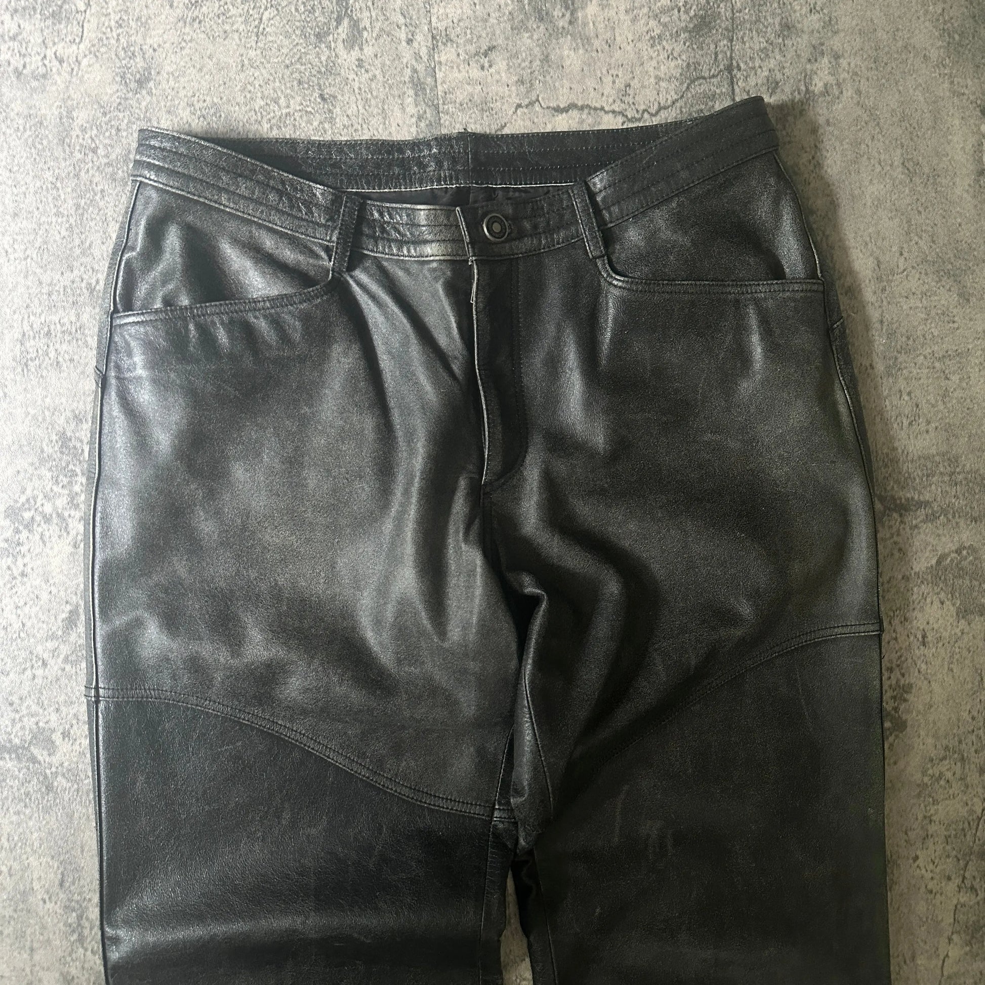 2000s Jean Paul Gaultier “Objet” Faded Calf Leather Pants - 269archive