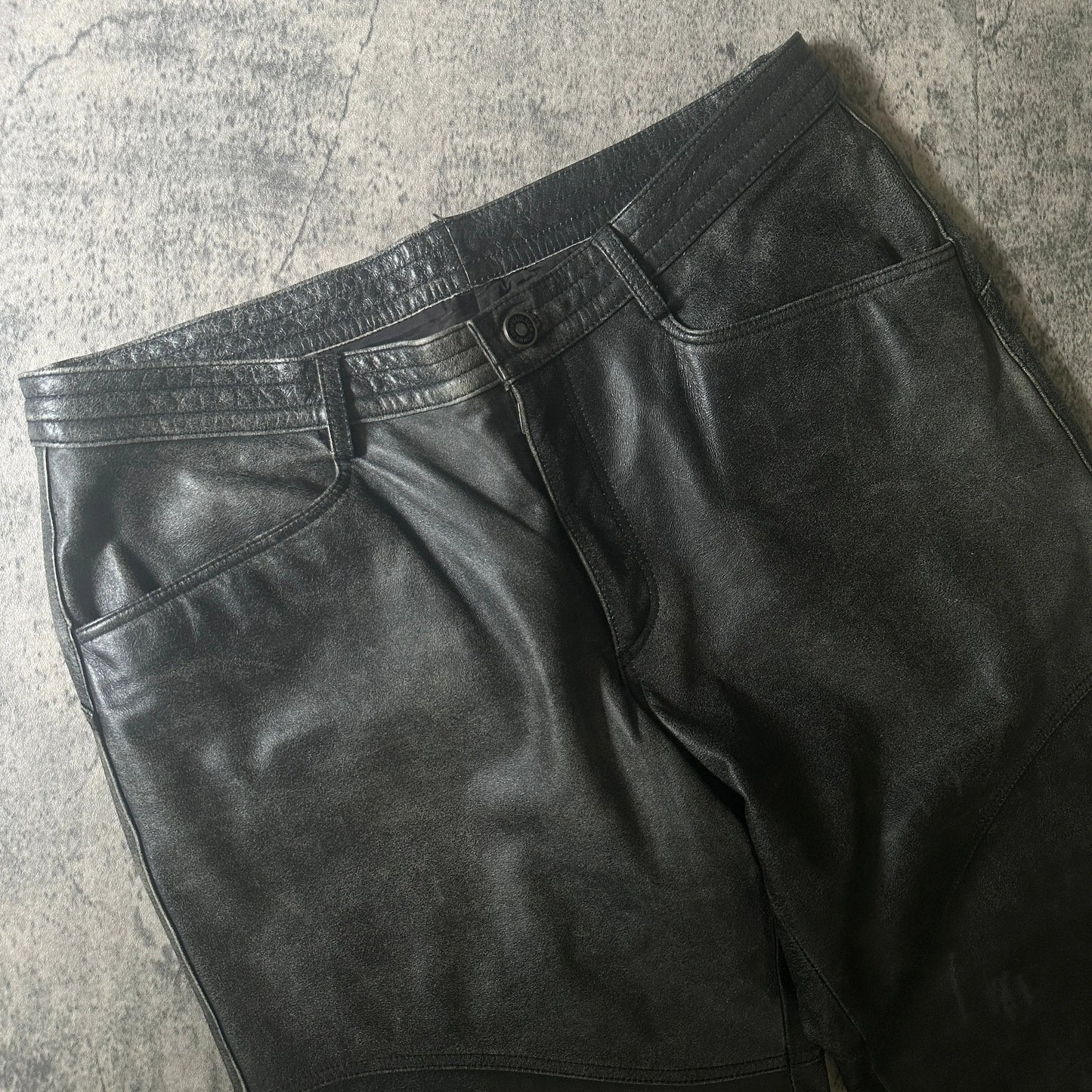 2000s Jean Paul Gaultier “Objet” Faded Calf Leather Pants - 269archive
