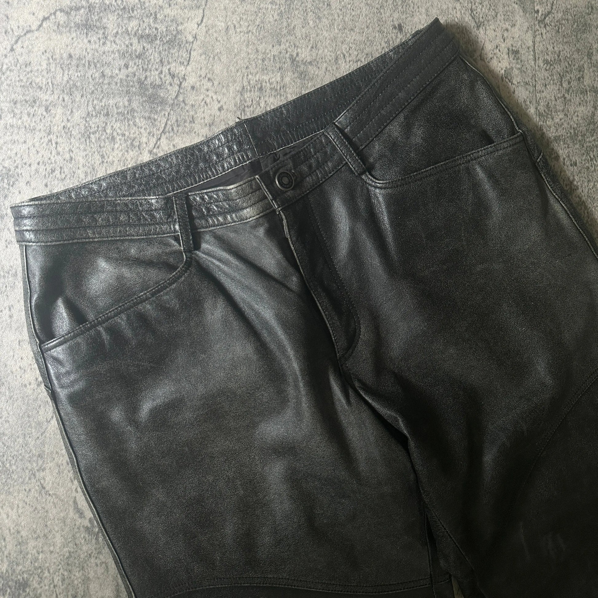 2000s Jean Paul Gaultier “Objet” Faded Calf Leather Pants - 269archive