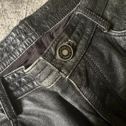 2000s Jean Paul Gaultier “Objet” Faded Calf Leather Pants - 269archive