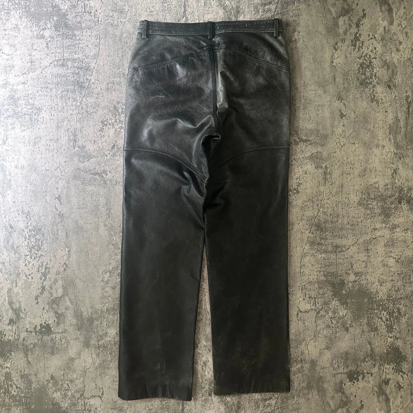 2000s Jean Paul Gaultier “Objet” Faded Calf Leather Pants - 269archive