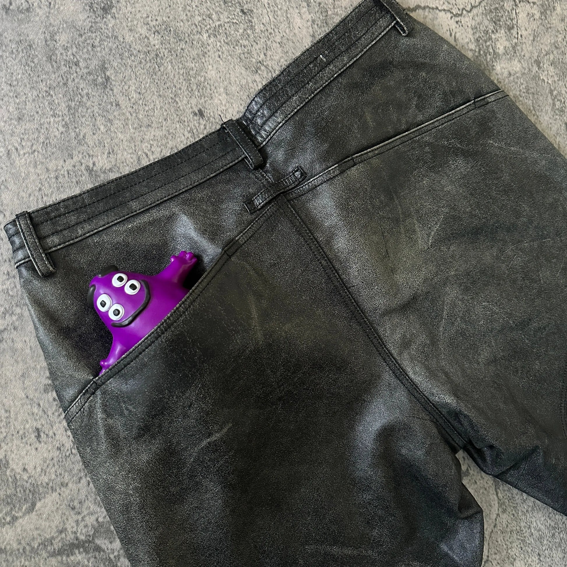 2000s Jean Paul Gaultier “Objet” Faded Calf Leather Pants - 269archive