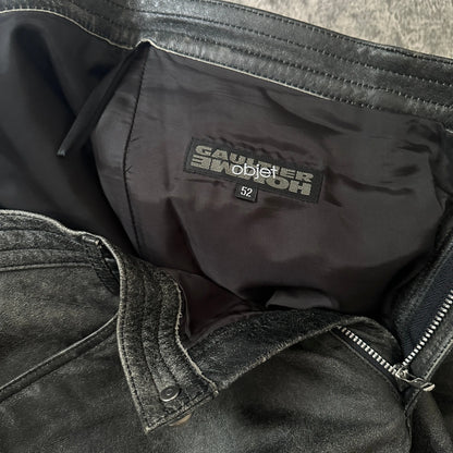 2000s Jean Paul Gaultier “Objet” Faded Calf Leather Pants - 269archive