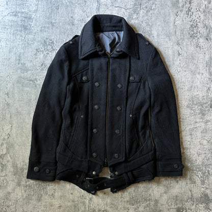 2000s PPFM Convertible Fur Napoleon Jacket - 269archive