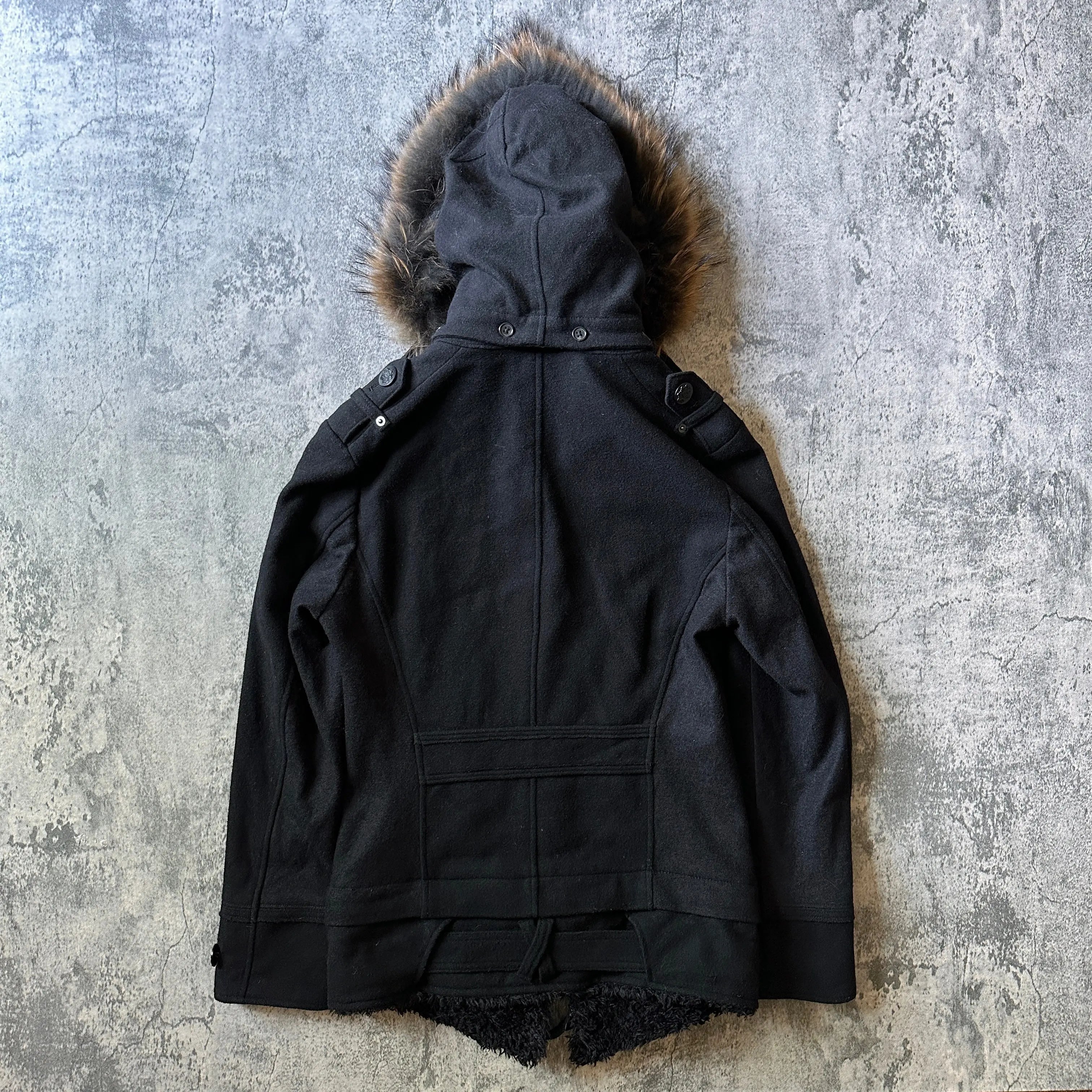 2000s PPFM Convertible Fur Napoleon Jacket - 269archive