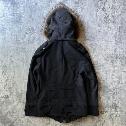 2000s PPFM Convertible Fur Napoleon Jacket - 269archive