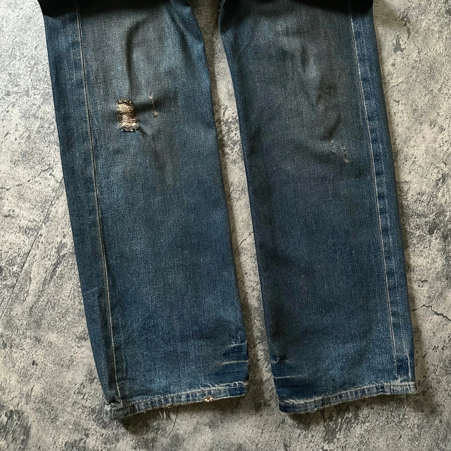 2000s Rick Owens SLAB “Mudwash” Waxed Denim - 269archive