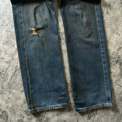 2000s Rick Owens SLAB “Mudwash” Waxed Denim - 269archive