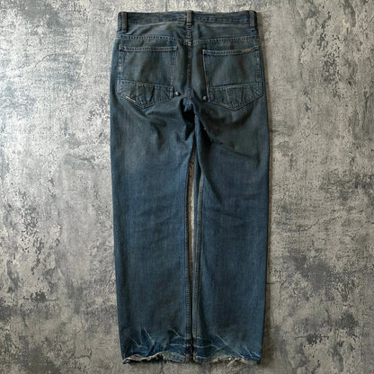 2000s Rick Owens SLAB “Mudwash” Waxed Denim - 269archive