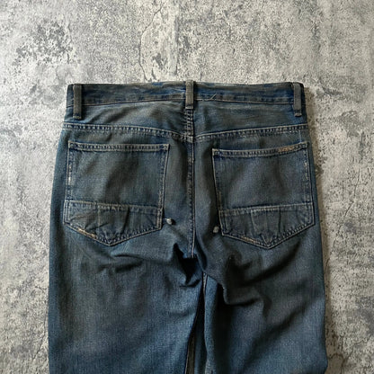 2000s Rick Owens SLAB “Mudwash” Waxed Denim - 269archive