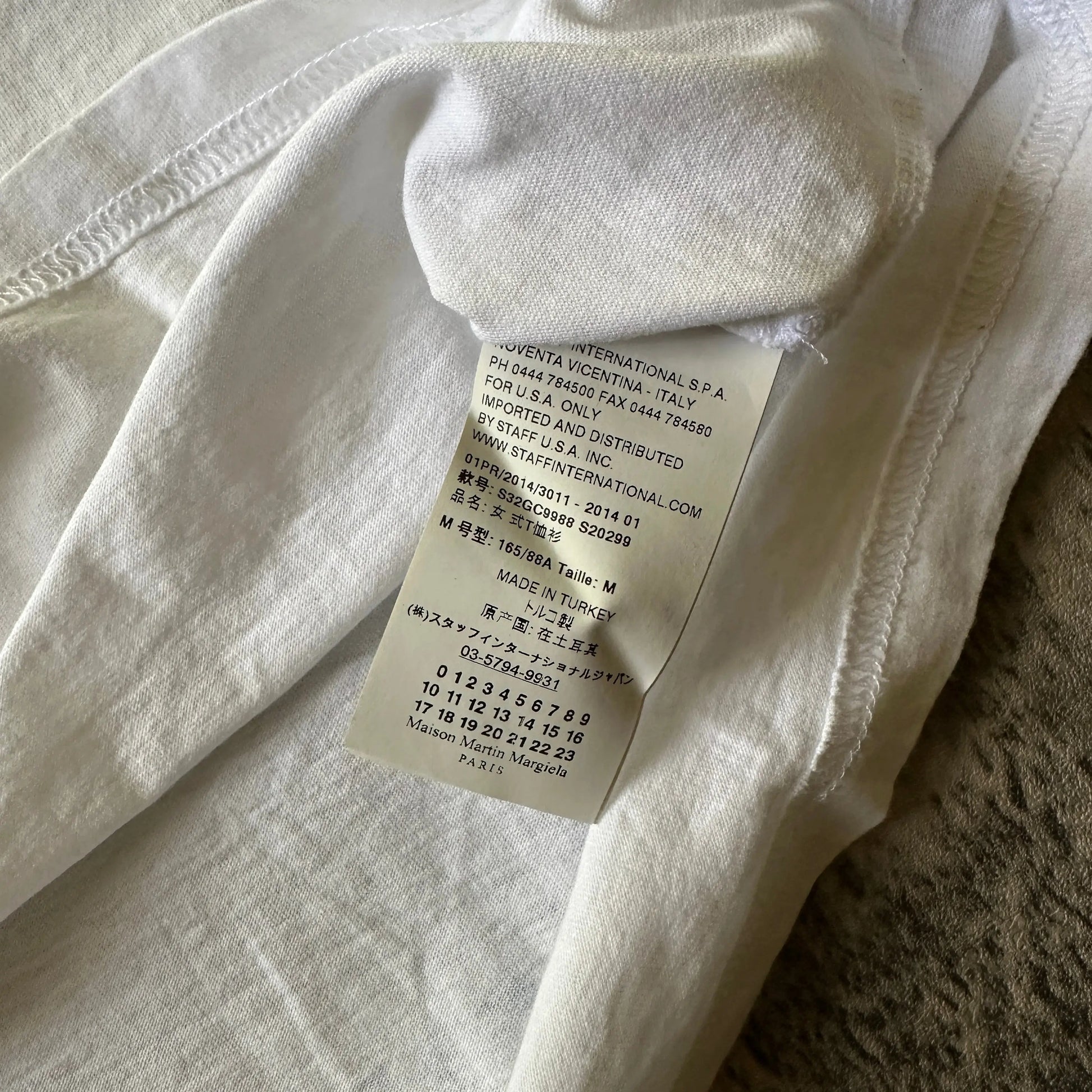 2014 Maison Margiela “AIDS Awareness” Painted Tee - 269archive