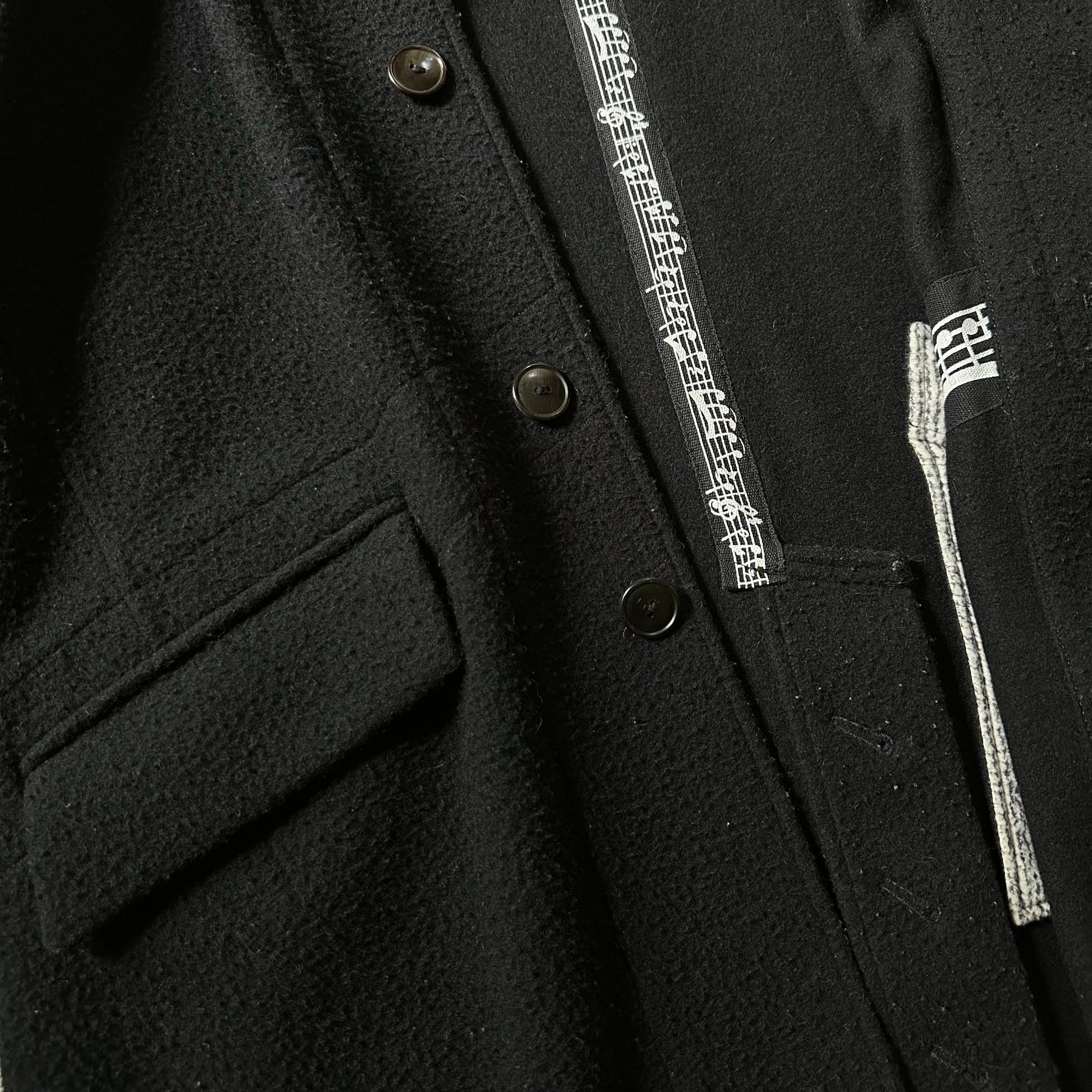 AW07 ‘Music Note’ Boiled Wool Overcoat  Coats & Jackets 269archive