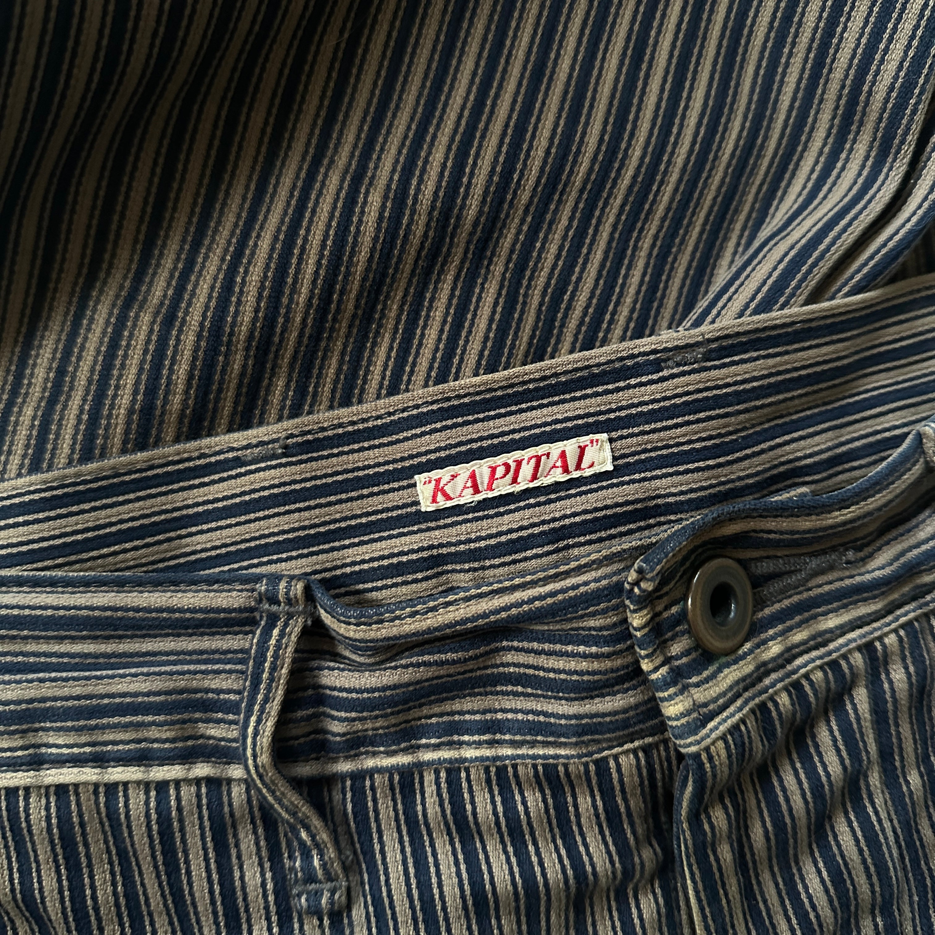 Kapital “Striped” Cinch-Back Pants