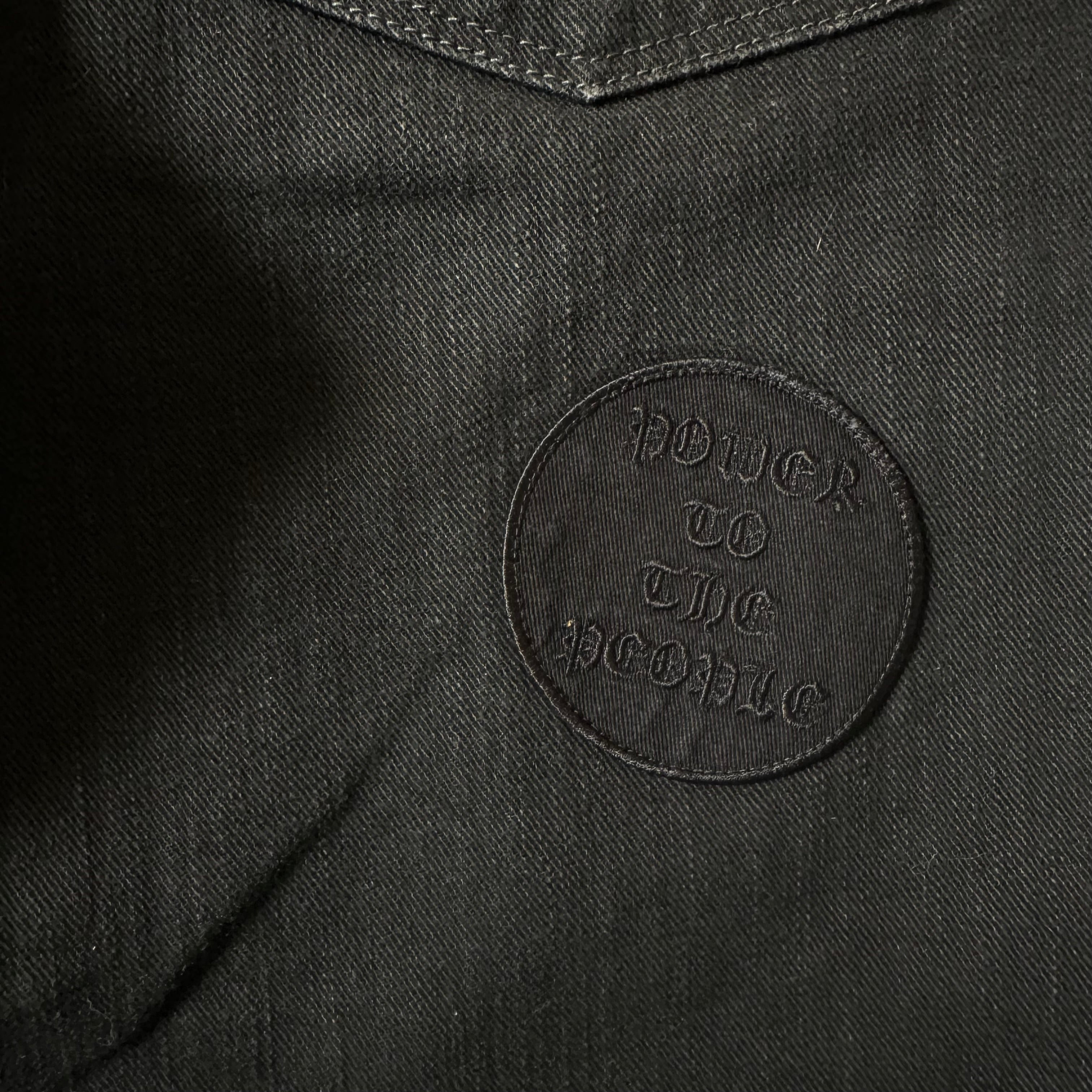 AW04 Number (N)ine “Give Peace a Chance” Patch Denim