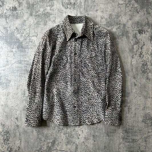 ‘Leopard Print’ Leather Western Shirt   269archive